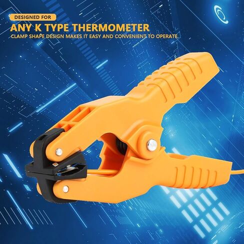 Heayzoki K Type Thermocouple Clamp, Pipe Clamp K-Type Thermocouple Adapter, Pipe Clamp Temperature Flat for K-Type Probe Thermocouple Sensor in Saudi Arabia