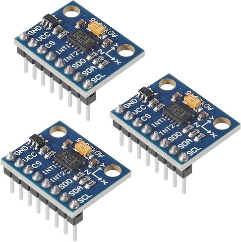 3pcs GY-291 ADXL345 Pre-Soldered 3-Axis Digital Acceleration of Gravity Tilt Sensor Module IIC/SPI Transmission Compatible with Klipper for Raspberry Pi in Saudi Arabia