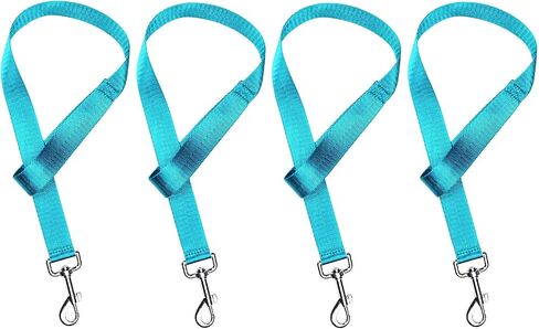 Harrison Howard 4PCS 22" Easily Packed Sturdy Nylon Bucket Straps for Hay Nets and Water Feeder Buckets-Red in Saudi Arabia