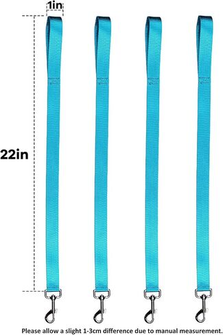Harrison Howard 4PCS 22" Easily Packed Sturdy Nylon Bucket Straps for Hay Nets and Water Feeder Buckets-Red in Saudi Arabia