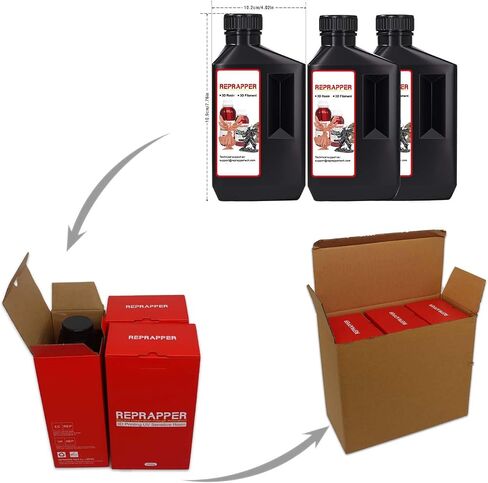 RepRapper 3D Printer Resin, 405nm Fast UV-Curing Color Change 1kg Standard Resin Pack, Photopolymer 3D Printing Resin with Metallic Shine for LCD Printer, Blue/Brass/Silver 3 * 1000g in Saudi Arabia