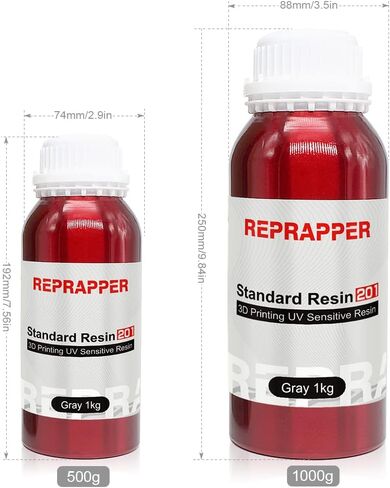 RepRapper 3D Printer Resin, 405nm Fast UV-Curing Color Change 1kg Standard Resin Pack, Photopolymer 3D Printing Resin with Metallic Shine for LCD Printer, Blue/Brass/Silver 3 * 1000g in Saudi Arabia