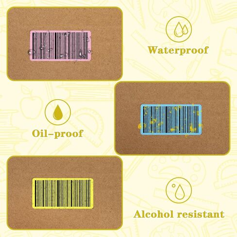 5 Rolls Direct Thermal 2 x 1 Thermal Sticker Labels 5 Colors Barcode Label Printer Stickers Multi-Purpose Thermal Printer Stickers Rectangular Self Adhesive Stickers,1000 Per Roll in Saudi Arabia