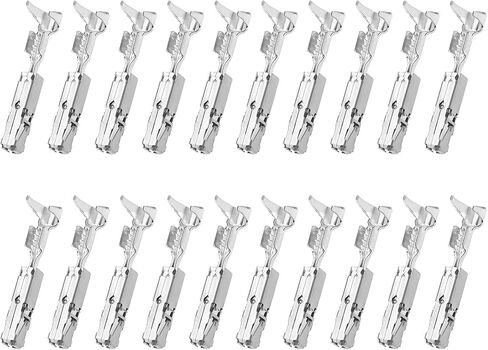 20Pcs Wiring Crimp Repair Terminals Pins 000979025E 1241380-1 Compatible with VW Compatible with Porsche Compatible with Audi 0.50mm²-0.75mm² 20mm in Saudi Arabia