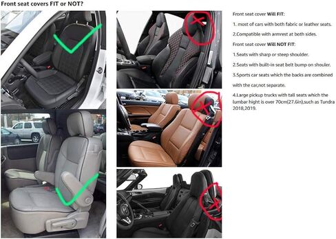 Black Full Set Universal Fit 5 Seats Car Surrounded Solid Color Waterproof Leather Car Seat Covers Protector Adjustable Removable Auto Seat Cushions with 2 Waist Pillows 2 Headrest Pillows in Saudi Arabia