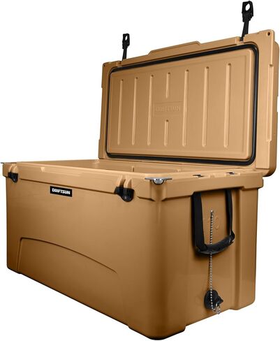 صندوق ثلج Driftsun بسعة 110 لتر، عالي التحمل، مبرد معزول تجاريًا عالي الأداء، أبيض in Kuwait