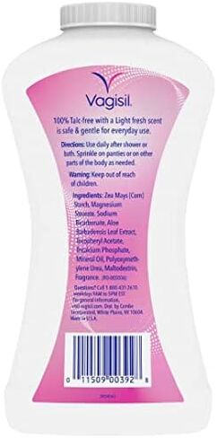 Vagisil Deodorant Powder Talc-Free - 8 oz, Pack of 5 in Saudi Arabia