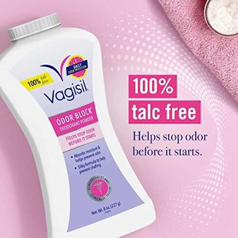 Vagisil Deodorant Powder Talc-Free - 8 oz, Pack of 5 in Saudi Arabia