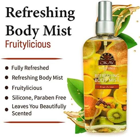 OKAY FRUITYLICIOUS REFRESHING BODY MIST 8oz / 237ml in Saudi Arabia