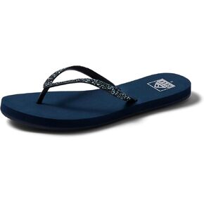 Reef Stargazer Womens Beach Flip Flop, Super Lightweight and Soft Footbed, Thin Glitter Strap, Mermaid, 8 in Saudi Arabia
