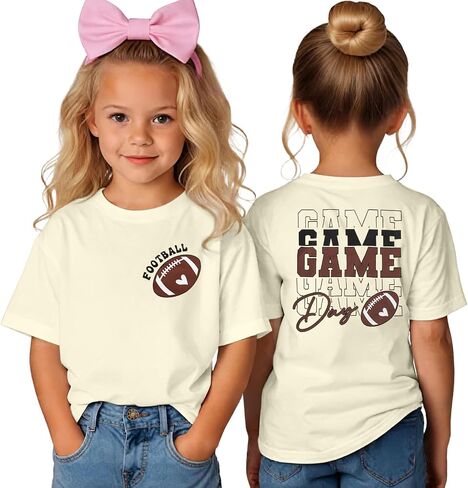 لعبة Doy Toddler Day Shirt Football Sunday Tshirt for Girls Boys Rugby Athletic Athlet Doffor in Kuwait