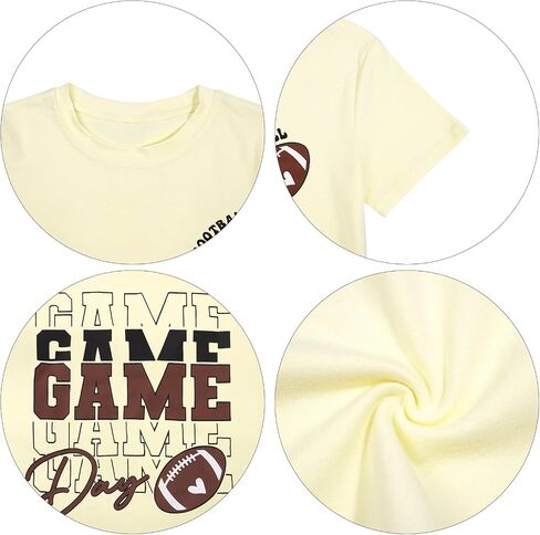 لعبة Doy Toddler Day Shirt Football Sunday Tshirt for Girls Boys Rugby Athletic Athlet Doffor in Kuwait