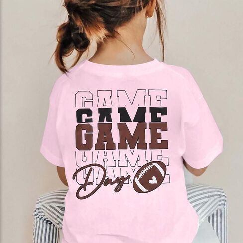 لعبة Doy Toddler Day Shirt Football Sunday Tshirt for Girls Boys Rugby Athletic Athlet Doffor in Kuwait