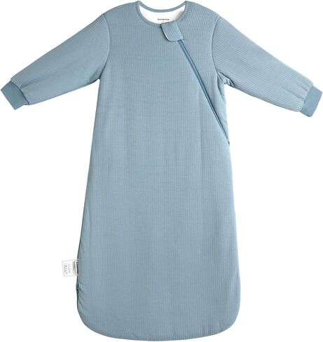 رايون مصنوعة من كيس النوم الخيزران 18-24 شهرًا 1.5 TOG Long Sleeve Winter Sleep Sack 2T Baby Beabense مع حقيبة نوم سحاب ثنائية الاتجاه للأطفال طفل صغير in Kuwait