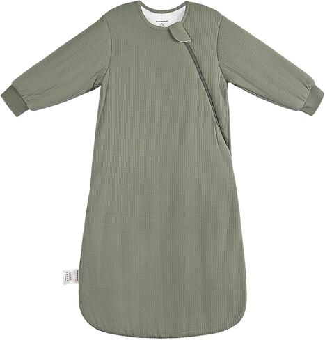 رايون مصنوعة من كيس النوم الخيزران 18-24 شهرًا 1.5 TOG Long Sleeve Winter Sleep Sack 2T Baby Beabense مع حقيبة نوم سحاب ثنائية الاتجاه للأطفال طفل صغير in Kuwait