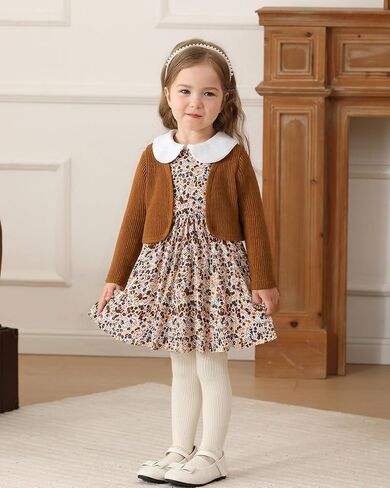 Mioglrie Toddler Baby Girl Dress Fall Winter Outfits Coat Baby Girls Dresses 6 9 12 18 24 Months 2t 3t Girl Clothes in Saudi Arabia