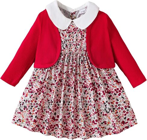 Mioglrie Toddler Baby Girl Dress Fall Winter Outfits Coat Baby Girls Dresses 6 9 12 18 24 Months 2t 3t Girl Clothes in Saudi Arabia