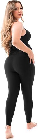 SINOPHANT Women's Maternity Leggings Over The Belly with Pockets,Pregnancy Yoga Pants Workout Leggings in Kuwait