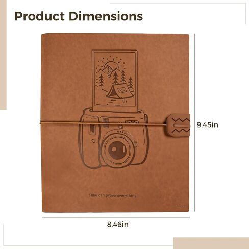 Keepsake Wedding Organizer, Pu Leather Photo & Card Binder, Holds 200 Photos, Convenient Elastic Closure for Storage in Saudi Arabia