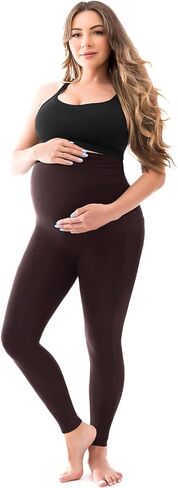 SINOPHANT Women's Maternity Leggings Over The Belly with Pockets,Pregnancy Yoga Pants Workout Leggings in Kuwait