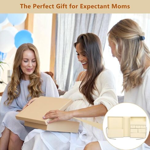 Memory Box for Kids,Baby Keepsake Box, Large Memory Box with Lids 8 Additional Items Neutral Minimalist Newborn Keepsake Box for Baby Girl & Boy,Gift for Baby Shower, Expecting Moms（Light Yellow） in Saudi Arabia