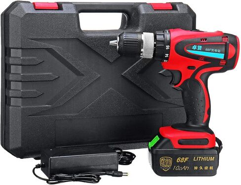 68V 10Ah Cordless Rechargeable Electric Drill 2 Speed Heavy Duty Torque Power Drills in Saudi Arabia