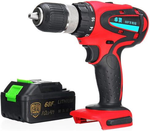 68V 10Ah Cordless Rechargeable Electric Drill 2 Speed Heavy Duty Torque Power Drills in Saudi Arabia