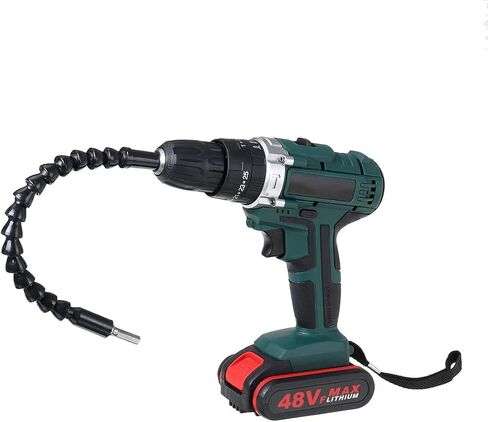 Cordless Impact Drill Driver High/Low 25+3 Gears Speed 2 Battery Set in Saudi Arabia