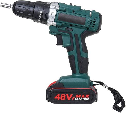 Cordless Impact Drill Driver High/Low 25+3 Gears Speed 2 Battery Set in Saudi Arabia