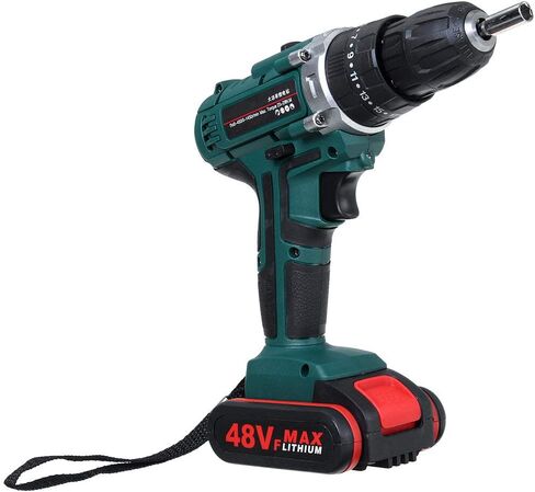 Cordless Impact Drill Driver High/Low 25+3 Gears Speed 2 Battery Set in Saudi Arabia