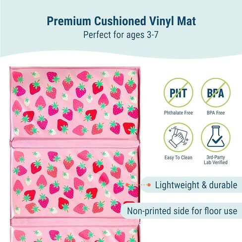 Wildkin Kids Vinyl Nap Mat – Foldable, Durable Rest Mat for Daycare & Preschool in Saudi Arabia