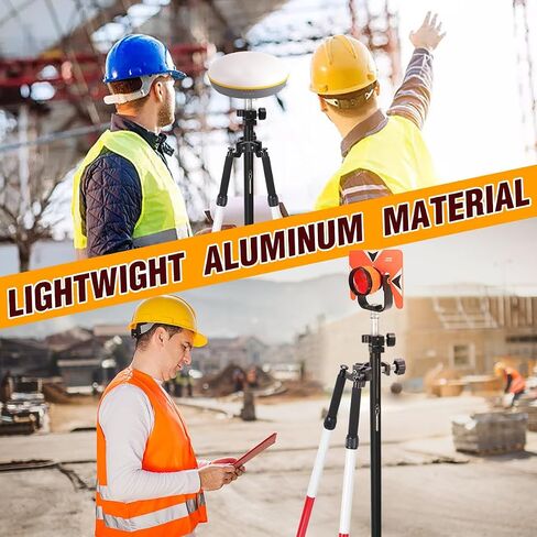 Bipod Surveying, Aluminum Bipod Monopod for Leveling Staff and Prism Poles of Surveying,Total Station GPS GNSS （Black in Saudi Arabia