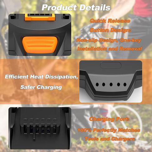 2pack 3000mAh استبدال البطارية لبطاريات Worx PowerShare 20V WA3520 WA3525 WA3575 WG151S WG155S WG251S WG255S WG540S WG545S WG890 WG891 in Kuwait