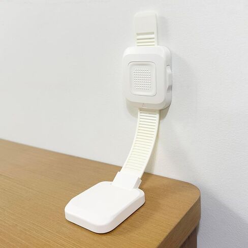 Upgraded No Drill Adhesive Furniture Anchor, Adjustable Anti Tip Furniture Wall Straps for Baby Proofing & Pets, Secure to Playroom, 4 Pack in Kuwait