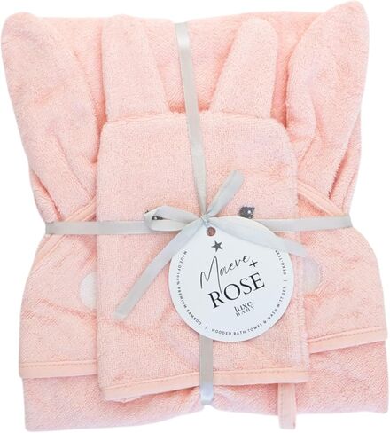 Hooded Baby Towel with Mitt - Ultra Soft Plush Bath Essential for Newborn, Infant & Toddler - Premium 30x30 Inch Large Absorbent Baby Bath Towels with Hood for Boys & Girls (Happy Dino) in Saudi Arabia