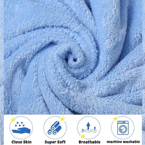 Chumia 6 Pack Baby Bath Tafel Coral Fleece Soft Soft Usporbounborn Wedborn Withed Fael for Kid 30 × 30 بوصة بطانية حمام طفل للأطفال (Multicolor) (Multicolor) in Kuwait