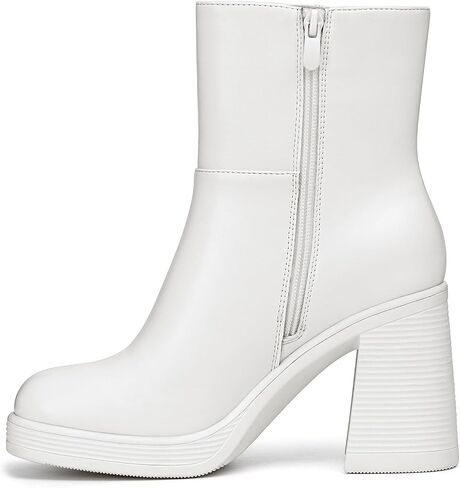 Athlefit Women's Platform Ankle Boots High Chunky Block Heel Square Toe Boots Fashion Dress Heeled Booties in Saudi Arabia