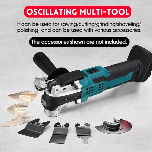 3° 14A Cordless Oscillating Muti-Tools 6 Speed Woodworking Shovel Cutting Trimming Machine Fit Makiita in Saudi Arabia