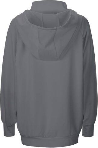 Sweatshirts for Wemen Long Sleeve Turtleneck Hoodies Trendy Casual Oversized Pullover Tops Loose Comfy Fall Clothes in Kuwait