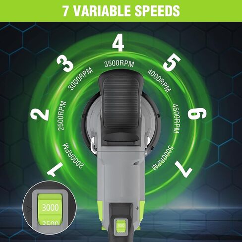 Workpro 5 "Cordless Car Buffer Collesher ، 20V Professional Loldless مع بطارية 4.0AH ، Orbital Pulidora de Autos inalambrica مع 7 سرعات ، طلاء عشوائي لتفاصيل السيارة ، الشمع in Saudi Arabia