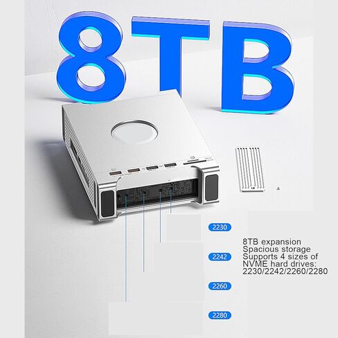 MINI M4 Stand Hub Dock ، مع SSD العلبة 10 جيجابت في الثانية USB3.2 لـ MINI M4 و M4 Pro 2024 مع 4K60Hz 8TB NVME SSD Support 2230 2242 2280mm in Kuwait