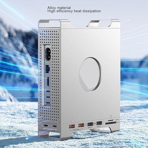 MINI M4 Stand Hub Dock ، مع SSD العلبة 10 جيجابت في الثانية USB3.2 لـ MINI M4 و M4 Pro 2024 مع 4K60Hz 8TB NVME SSD Support 2230 2242 2280mm in Kuwait