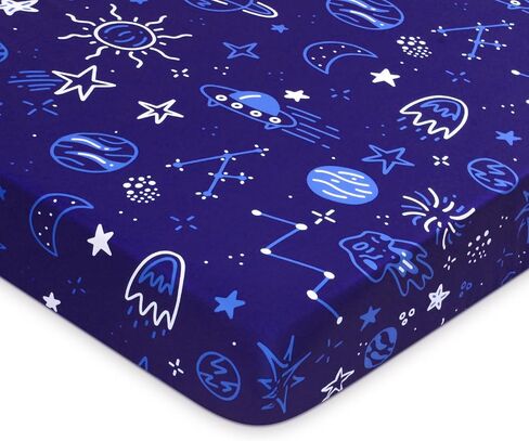 Halloween Crib Sheets, Baby Fitted Crib Sheet with Pumpkins, Ghosts, Bats, Measuring 52" x 28" to fit Standard Crib and Toddler Mattresses, Pink in Saudi Arabia