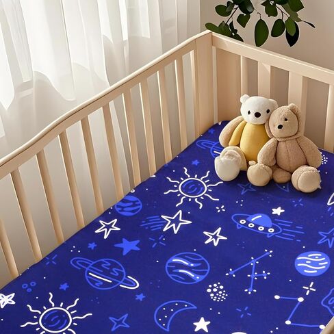 Halloween Crib Sheets, Baby Fitted Crib Sheet with Pumpkins, Ghosts, Bats, Measuring 52" x 28" to fit Standard Crib and Toddler Mattresses, Pink in Saudi Arabia