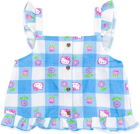Hello Kitty Girls Dique Devin Tank و Shorts مجموعة Toddler لأحجام Big Kid (2T - 16) in Saudi Arabia