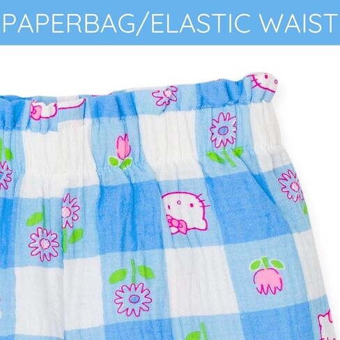 Hello Kitty Girls Dique Devin Tank و Shorts مجموعة Toddler لأحجام Big Kid (2T - 16) in Saudi Arabia