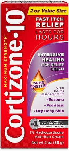 Cortizone 10 Maximum Strength Intensive Moisture Anti-Itch Creme, 1% Hydrocortisone, 1 oz. in Kuwait