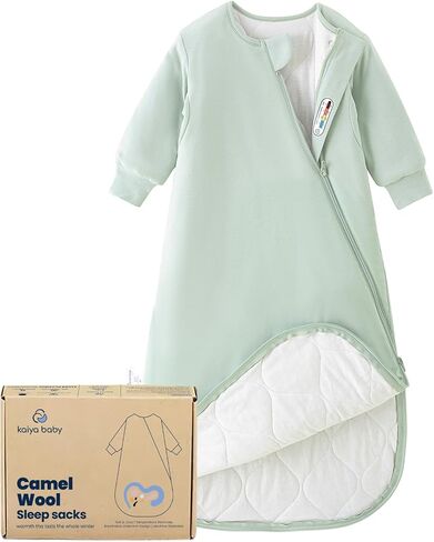 Unisex Sleeping Bag for Toddlers 3.5 Tog Sleep Sack 0-6 Months, Long Sleeve Sleep Sack, Wearable Blanket, One Piece with Sleeves, Gifts in Kuwait
