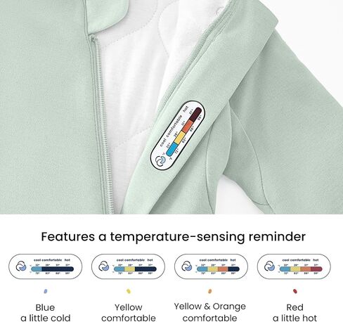 Unisex Sleeping Bag for Toddlers 3.5 Tog Sleep Sack 0-6 Months, Long Sleeve Sleep Sack, Wearable Blanket, One Piece with Sleeves, Gifts in Kuwait