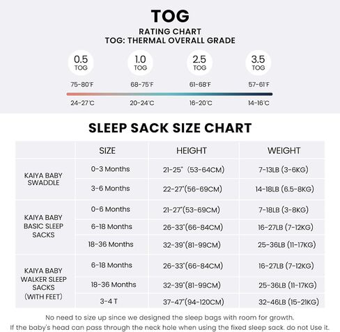 Unisex Sleeping Bag for Toddlers 3.5 Tog Sleep Sack 0-6 Months, Long Sleeve Sleep Sack, Wearable Blanket, One Piece with Sleeves, Gifts in Kuwait
